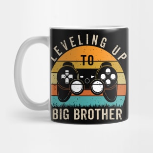 Leveling Up To Big Brother Shirt Funny Gaming Lovers Humor Mug